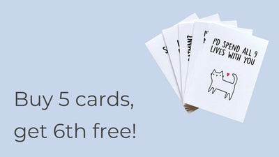 Buy 5 cards, get 6th free