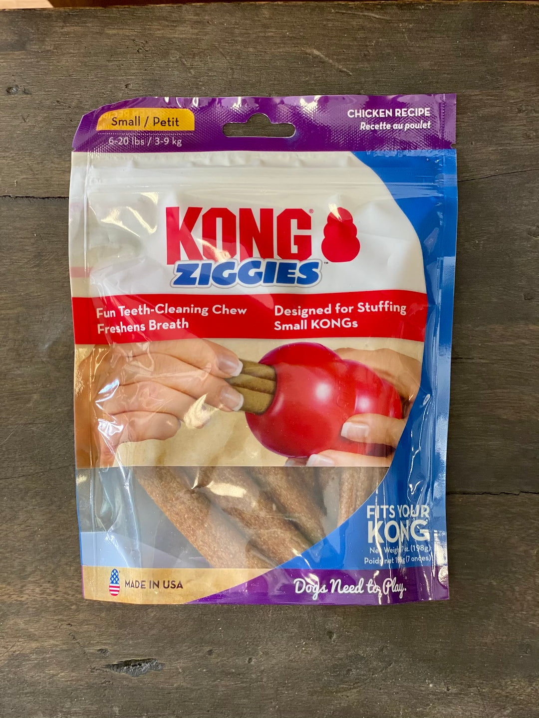 Dog Treat Kong Stuff N Ziggies Adult Two sizes Basilandivy