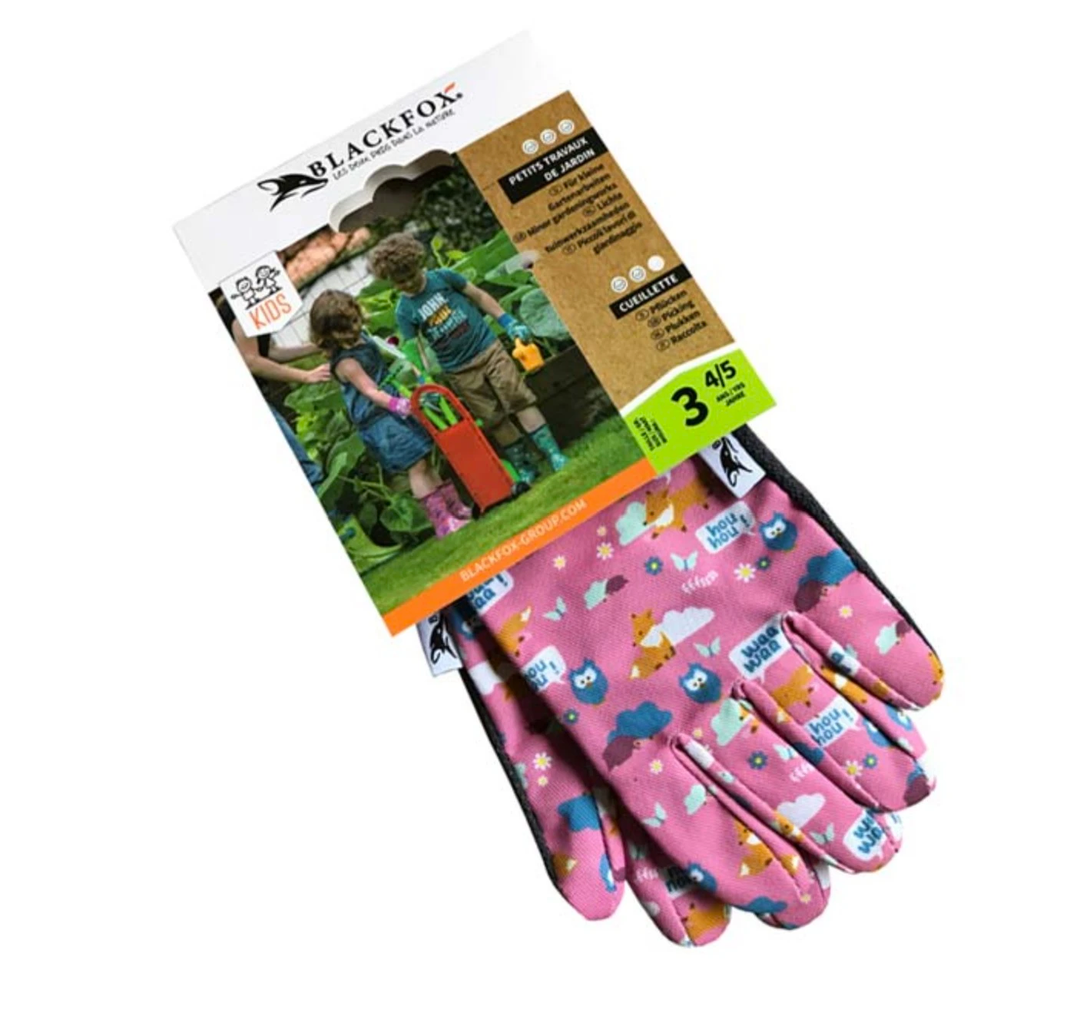fox gardening gloves Children's Garden Glove • Foxy • Pink – Basilandivy